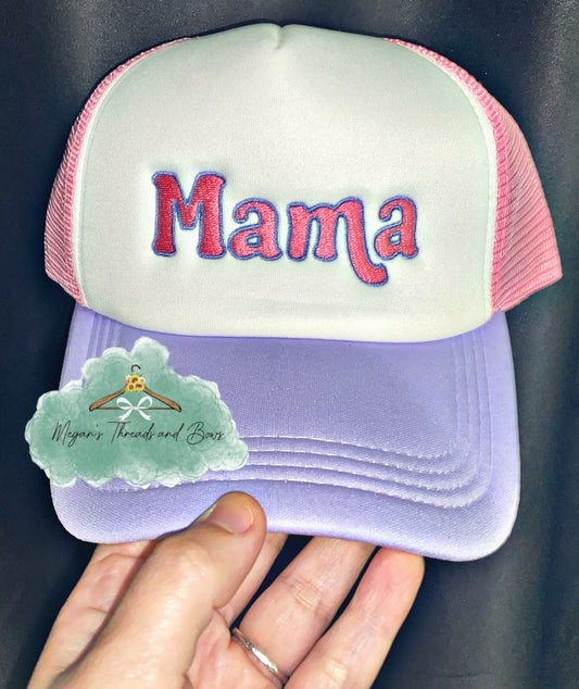 Mama embroidered hat