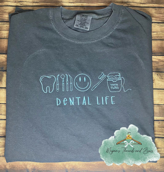 Dental Life embroidered shirt