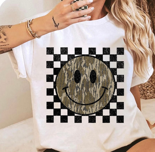Camo smiley Shirt