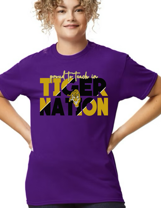 Tiger Nation Teacher Shirt