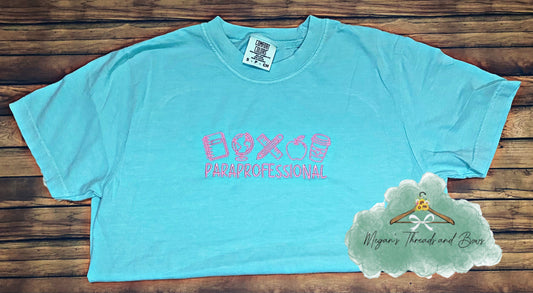 Paraprofessional embroidered shirt
