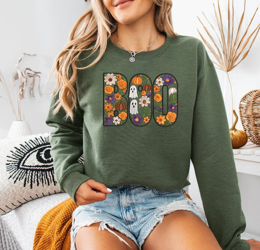 Boo embroidered shirt